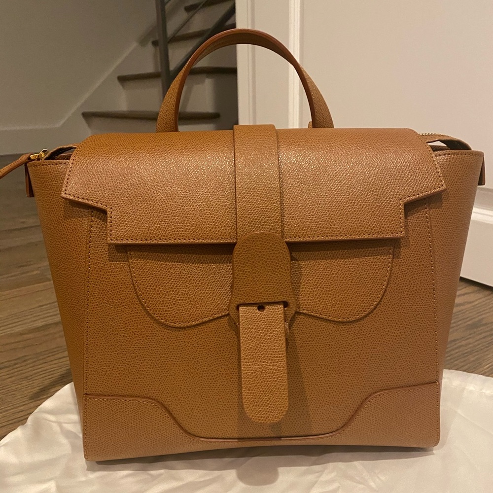 Like-New Senreve Midi Maestra, Chestnut w/ Gold HW